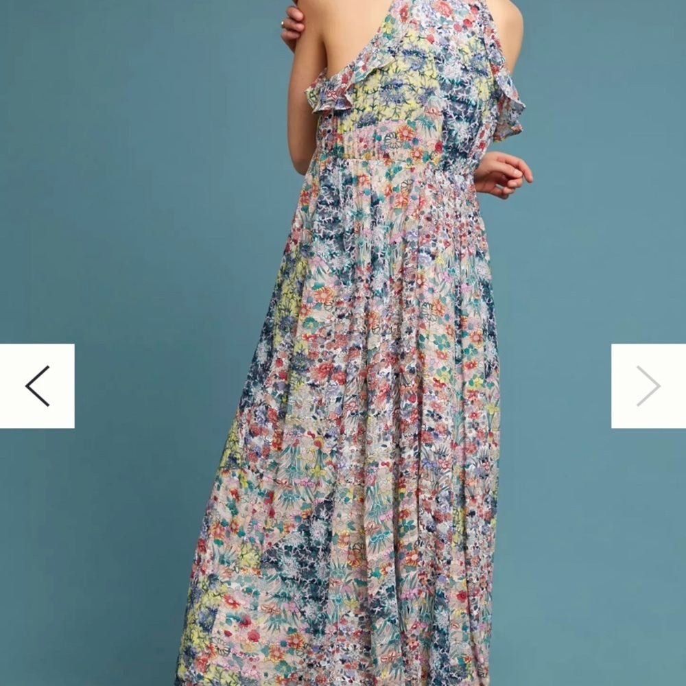 Anthropologie Floral Halter Maxi Dress in Multicolor - Picture 10 of 13
